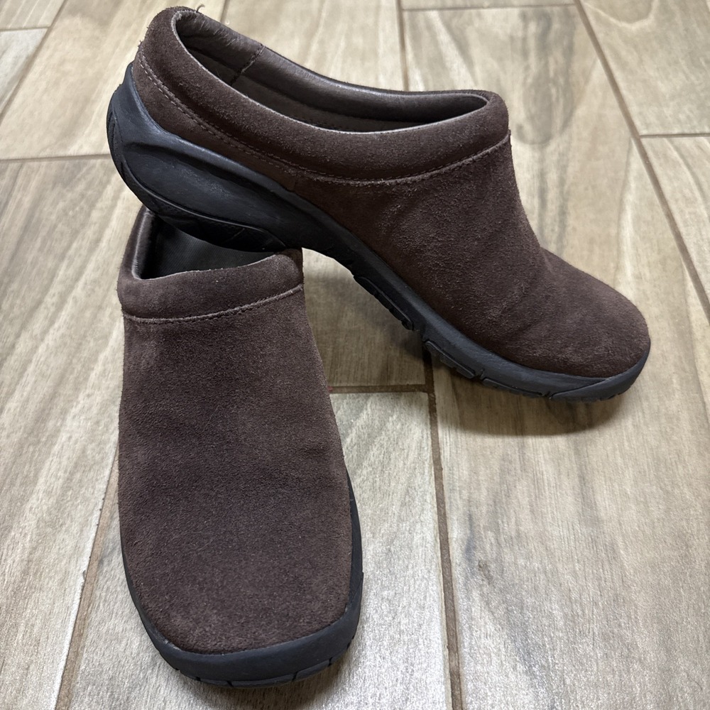Merrell Womens Encore Nova Mule Clog Size 7.5 Espresso Nubuck Leather Slip On